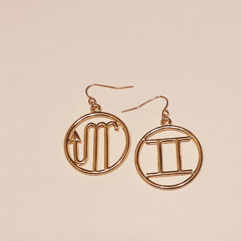 New Astrology Zodiac Sign Earrings Custom Made